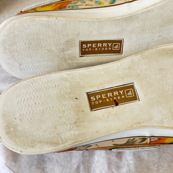 Sperry Topsider Tropical Floral Hawaiian Boat Shoes Size 9 - Picture 8 of 10
